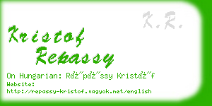 kristof repassy business card